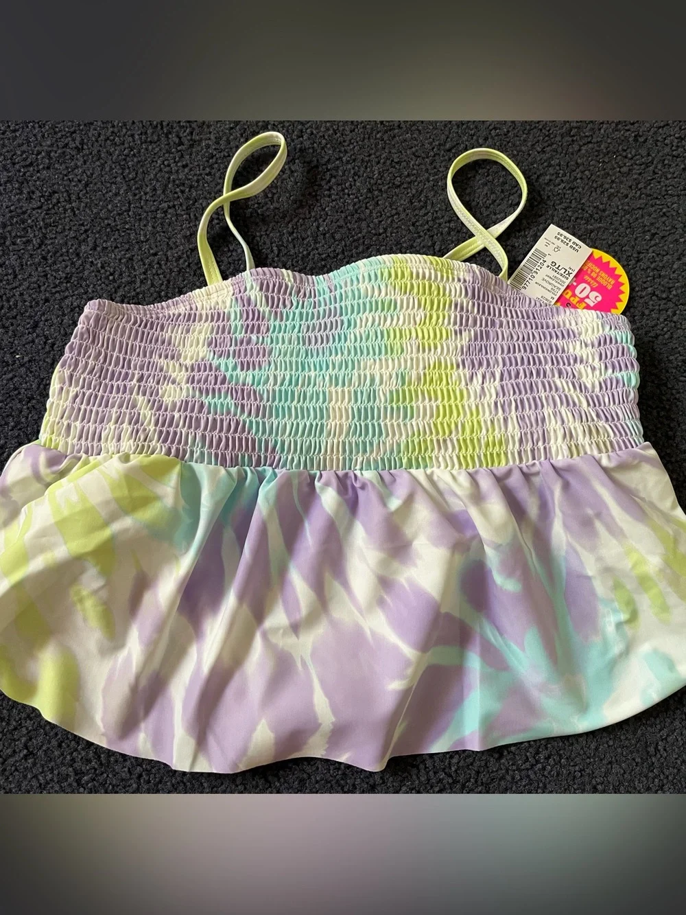 The Children's Place Pastel Girls Two Piece Tankini Swimsuit w UPF 50